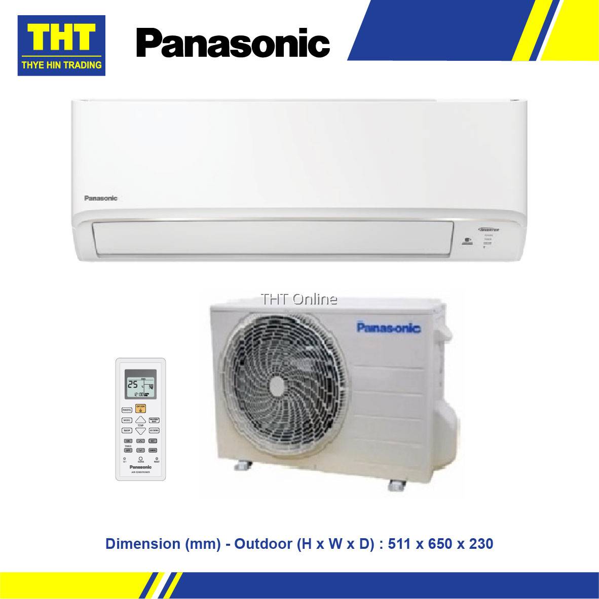 [1.0HP] Panasonic Standard NonInverter R32 Air Conditioner CSPN9WKH1